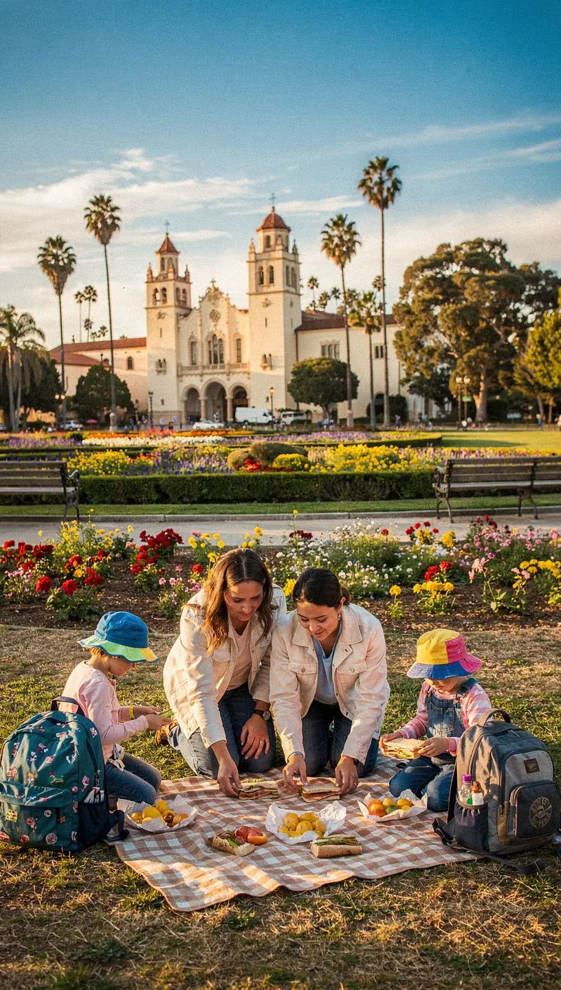 Дети, изучающие интересные места на карте во время поездки в город.